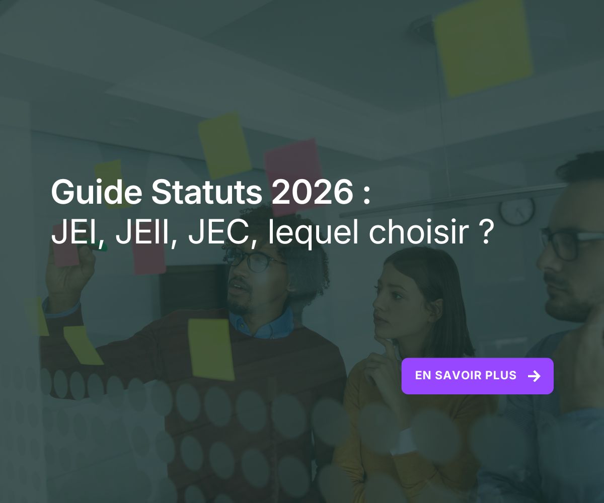 JEI, JEII, JEC : le comparatif complet des statuts innovants en 2026